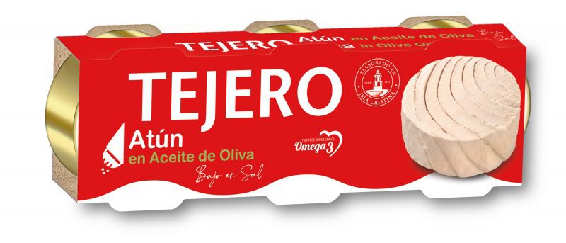 TEJERO Low Salt Tuna in Olive Oil PACK 3X80g (240gr.)