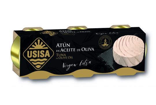 Atún en Aceite Oliva Virgen Extra USISA PACK 3x52gr. (156gr.). Atún en Aceite Oliva Virgen Extra USISA PACK 3x52gr. (156gr.).