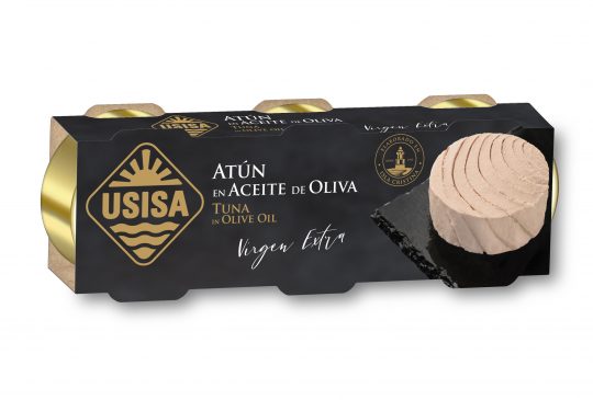 Atún en Aceite Oliva Virgen Extra USISA PACK 3x52gr. (156gr.).