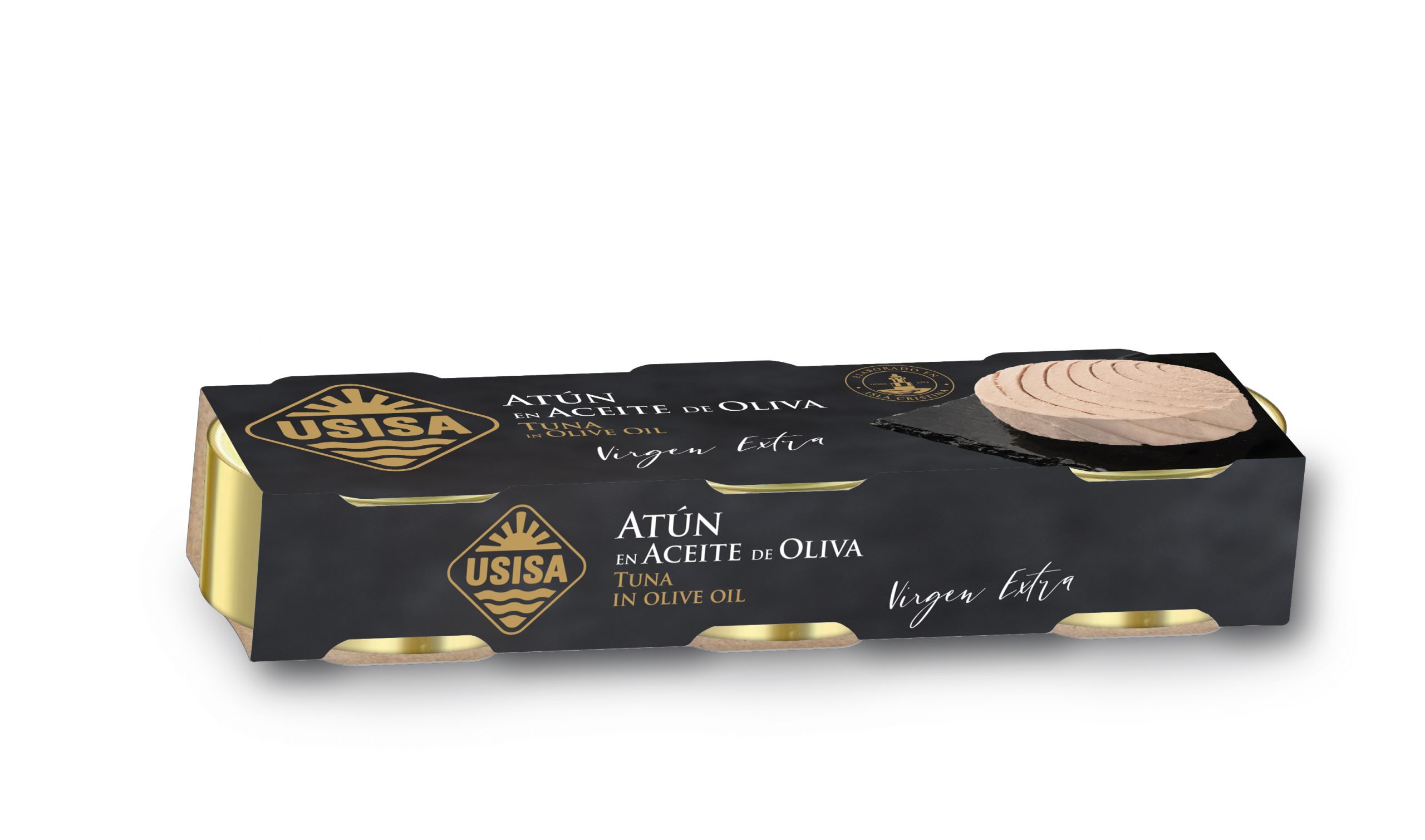 Atún en Aceite Oliva Virgen Extra USISA PACK 3x52gr. (156gr.). Atún en Aceite Oliva Virgen Extra USISA PACK 3x52gr. (156gr.). - Imagen 3