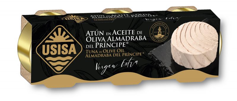 USISA Almadraba del Principe Tuna in Extra Virgin Olive Oil PACK 3X80g (240gr.).