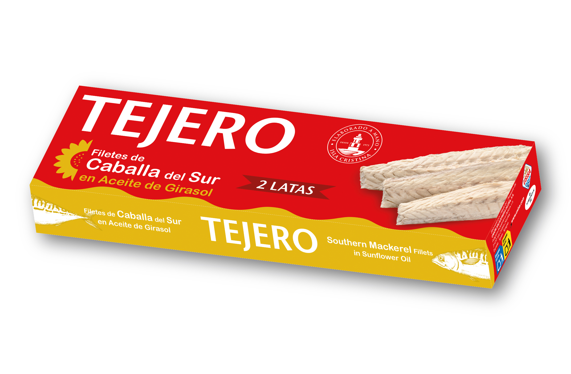 Filete de Caballa del Sur en Aceite de Girasol – Bipack TEJERO Filete de Caballa del Sur en Aceite de Girasol - Bipack TEJERO - Imagen 2