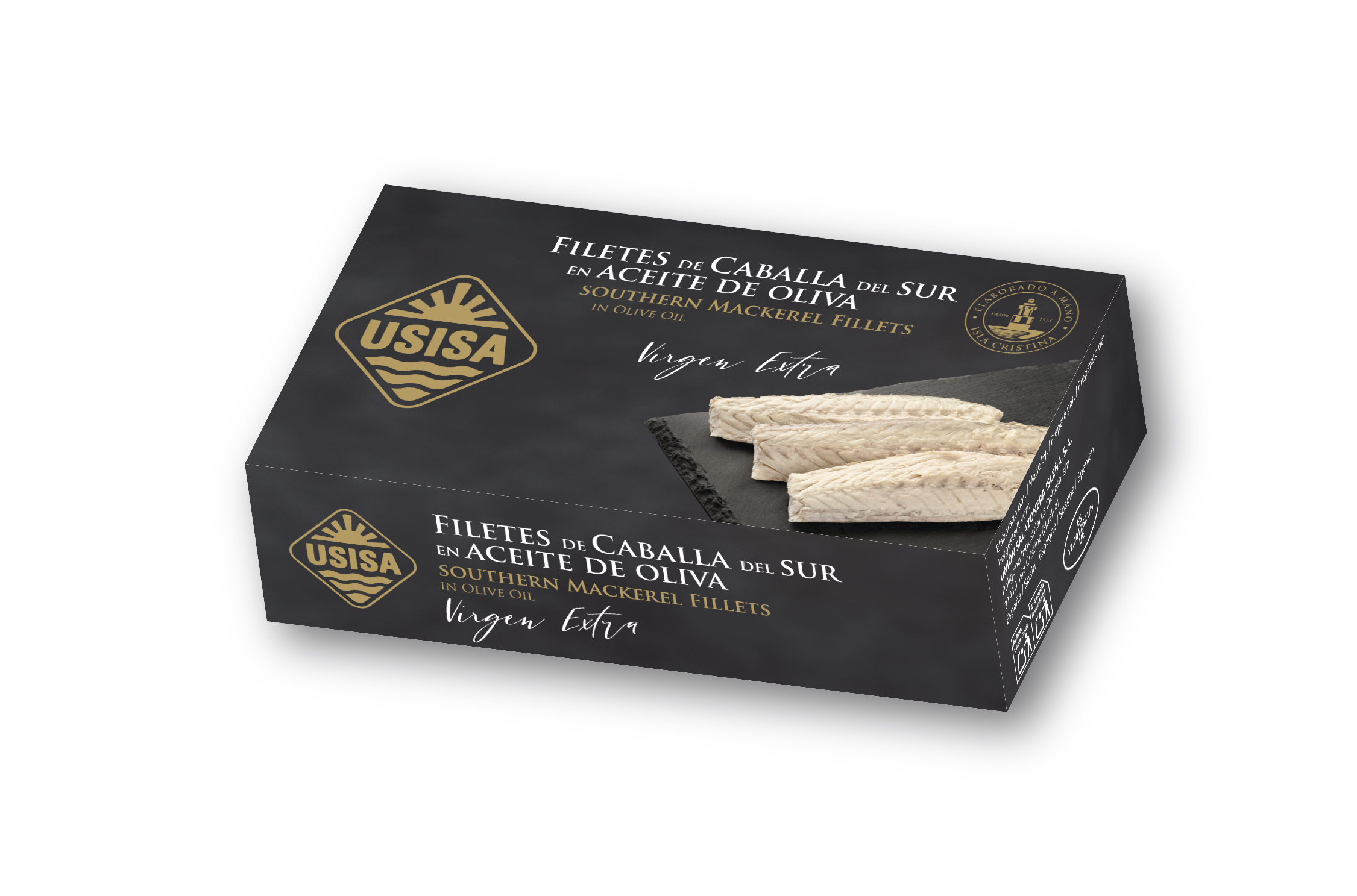 Filetes de Caballa del Sur en Aceite de Oliva Virgen Extra USISA 85gr. Filetes de Caballa del Sur en Aceite de Oliva Virgen Extra USISA 85gr. - Imagen 3