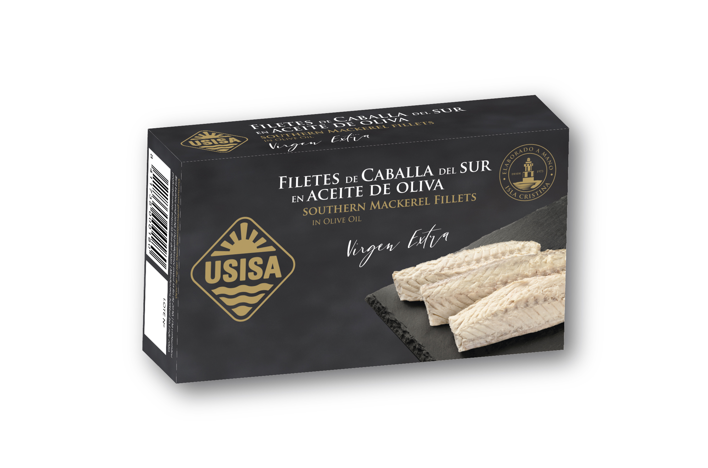 Filetes de Caballa del Sur en Aceite de Oliva Virgen Extra USISA 85gr. Filetes de Caballa del Sur en Aceite de Oliva Virgen Extra USISA 85gr.