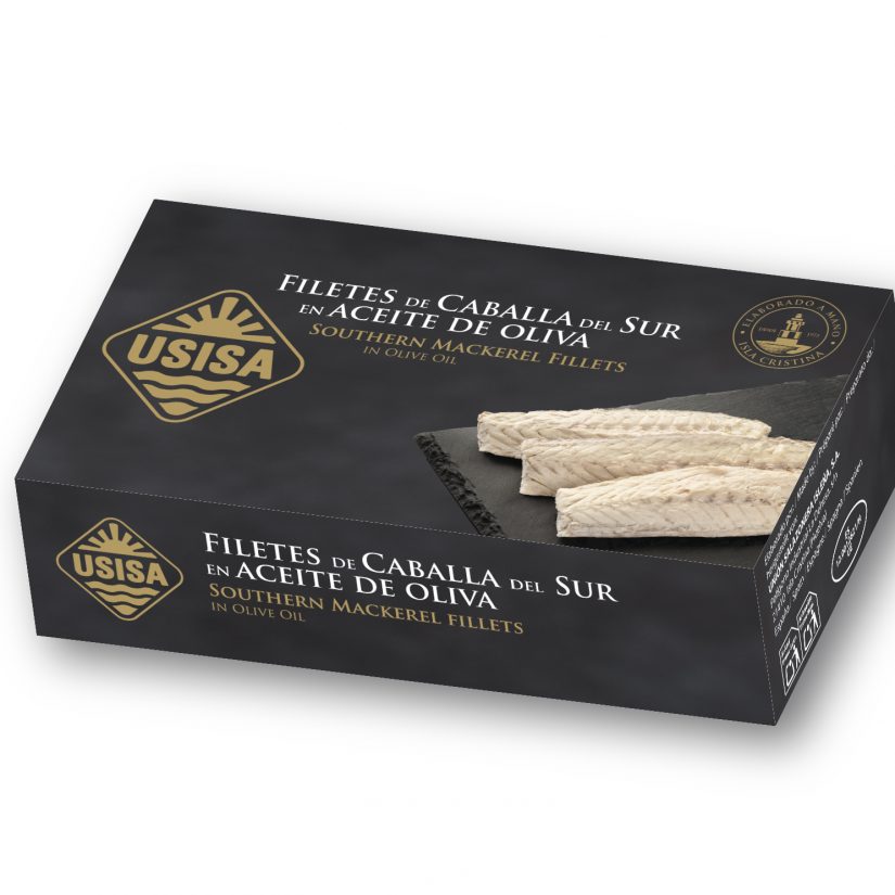 Filetes de Caballa del Sur Aceite Oliva USISA 85GR - Imagen 2