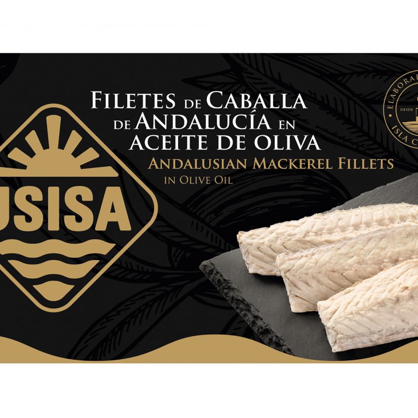 Filetes de Caballa de Andalucía Aceite Oliva USISA 125GR