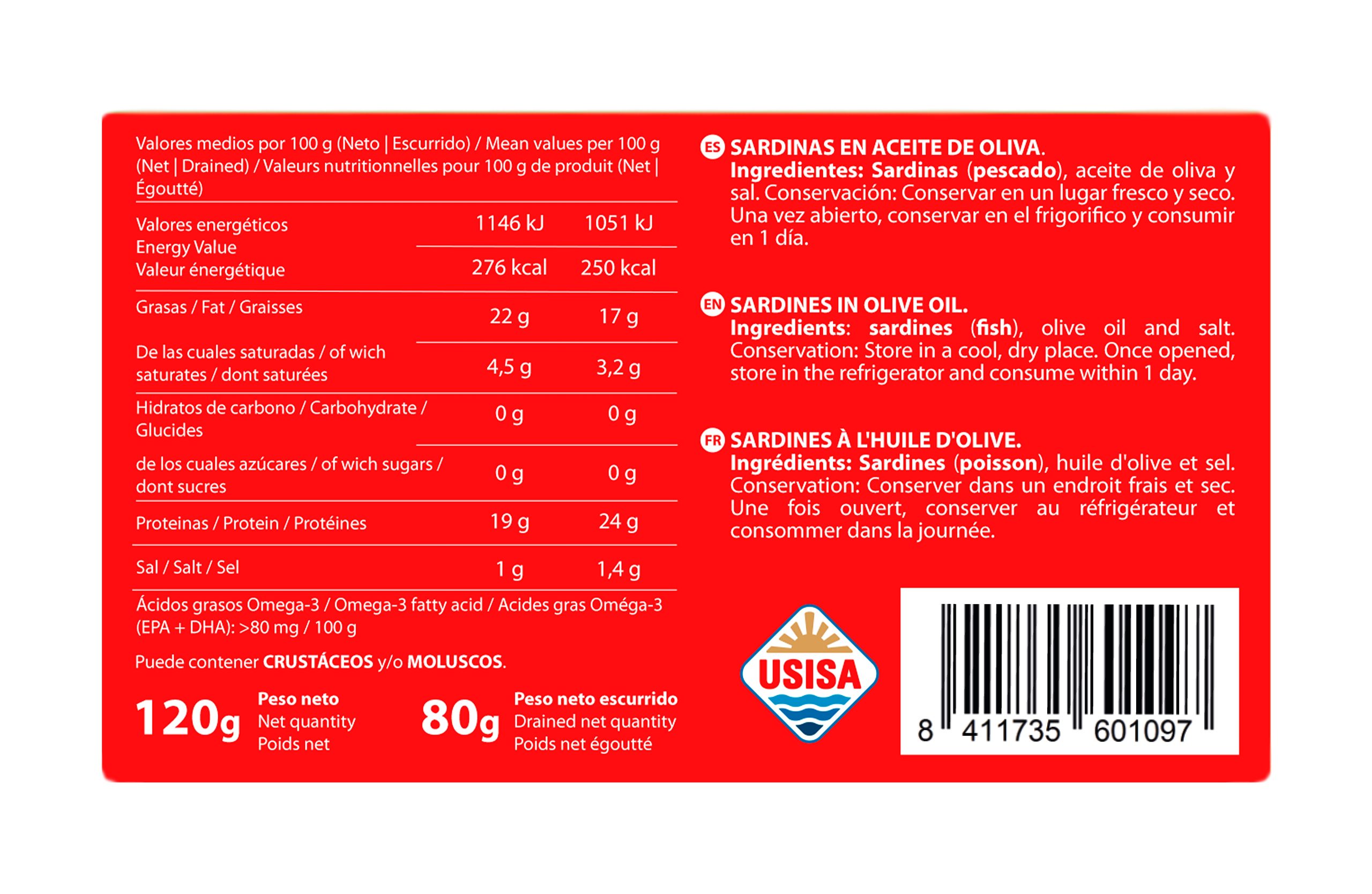 Sardinas en Aceite de Oliva TEJERO 80gr. Sardinas en Aceite de Oliva TEJERO 80gr. - Imagen 5