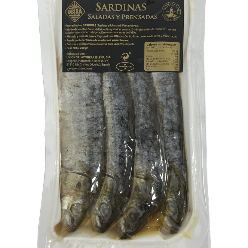 USISA Salt-Cured and Pressed Sardines