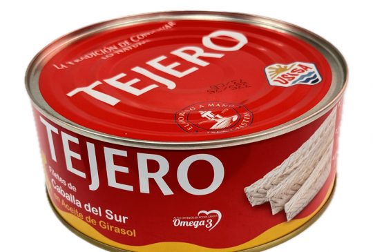 Filetes de Caballa del Sur en aceite girasol TEJERO 618 gr Filetes de Caballa del Sur en aceite girasol TEJERO 618 gr