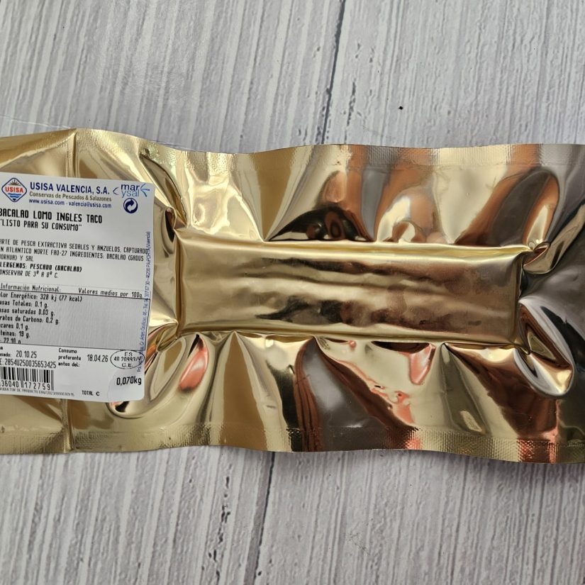 Bacalao taco ingles extra 3/4 curacion Mar y Sal 70gr - Imagen 3