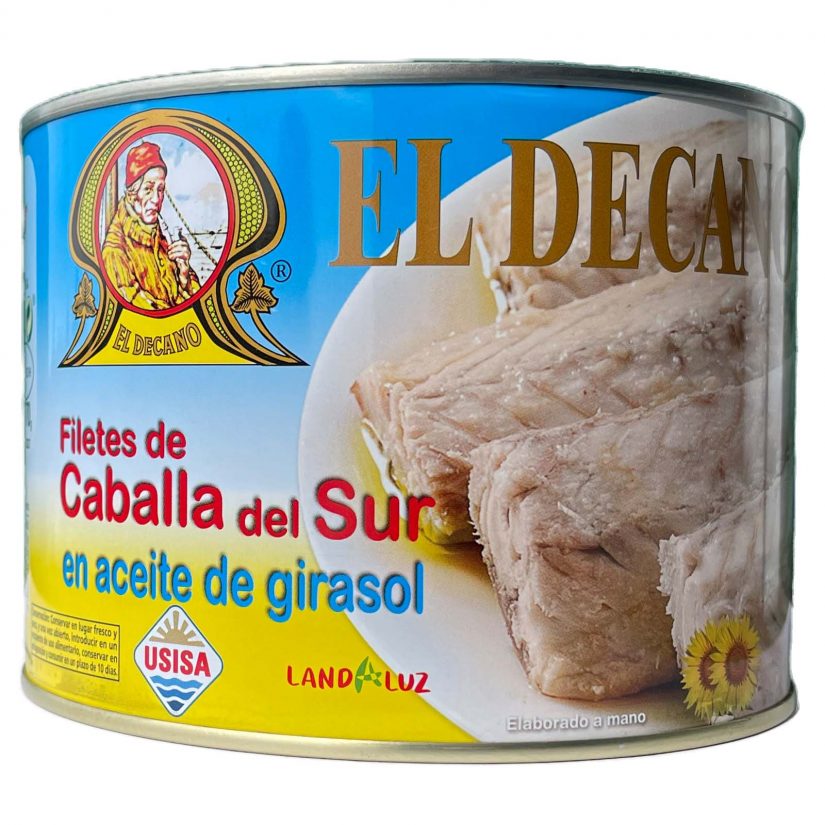 Mackerel fillets in sunflower oil El Decano Canned mackerel
