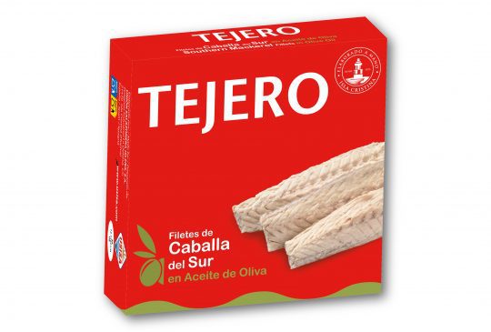 Filete de Caballa del Sur en Aceite Oliva TEJERO 342 gr Filete de Caballa del Sur en Aceite Oliva TEJERO 342 gr