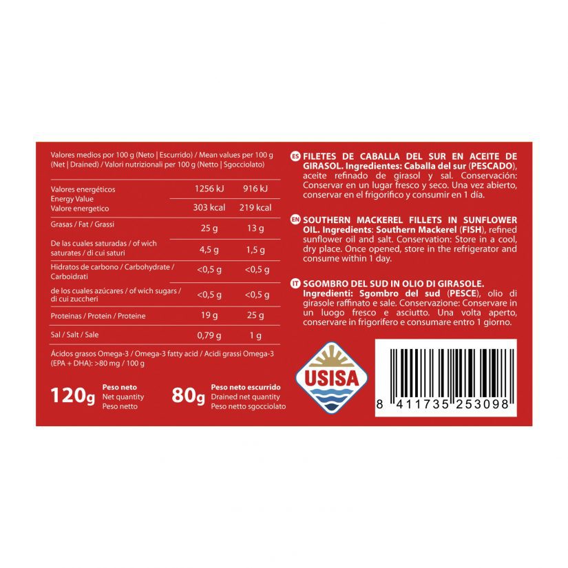 TEJERO - Southern Mackerel Fillets in Sunflower Oil RR.125 - Image 5