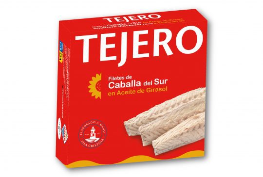 Filete de Caballa del Sur en Aceite Girasol TEJERO 342 gr