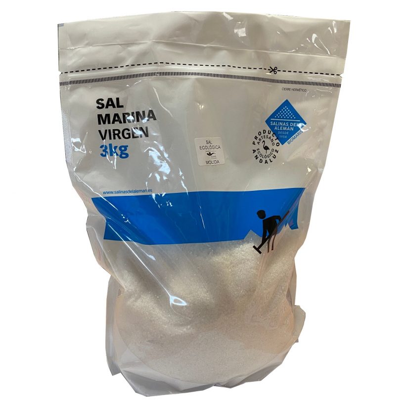 Organic Virgin Sea Salt 3Kg