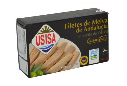 Filetes de Melva de Andalucía Canutera en Aceite de Oliva USISA 125gr.
