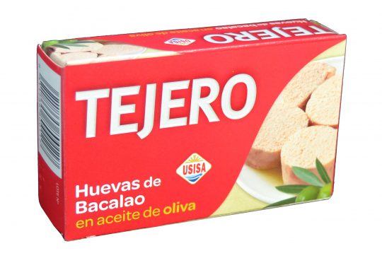Huevas Bacalao Aceite Oliva TEJERO120GR.