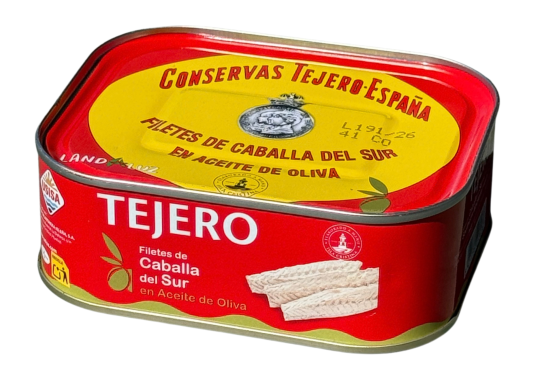 Filetes de Caballa del Sur en Aceite de Oliva TEJERO 220 gr Filetes de Caballa del Sur en Aceite de Oliva TEJERO 220 gr