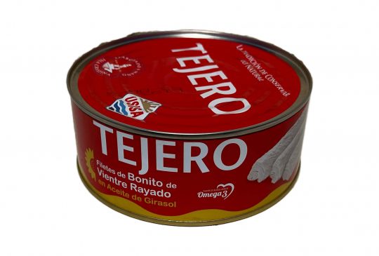 Fillets of Tuna Belly Striped in sunflower oil TEJERO 1Kg