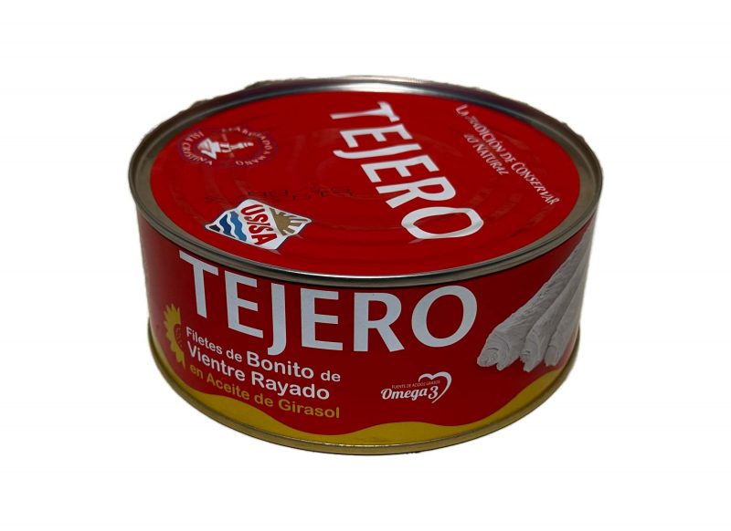 Fillets of Tuna Belly Striped in sunflower oil TEJERO 1Kg