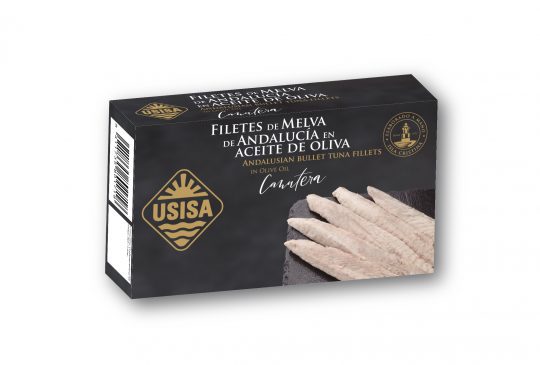 Filetes de Melva de Andalucía Canutera en Aceite de Oliva USISA 80gr.