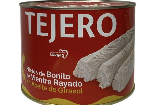 Filetes de Bonito de Vientre Rayado en aceite de Girasol TEJERO RO.1800