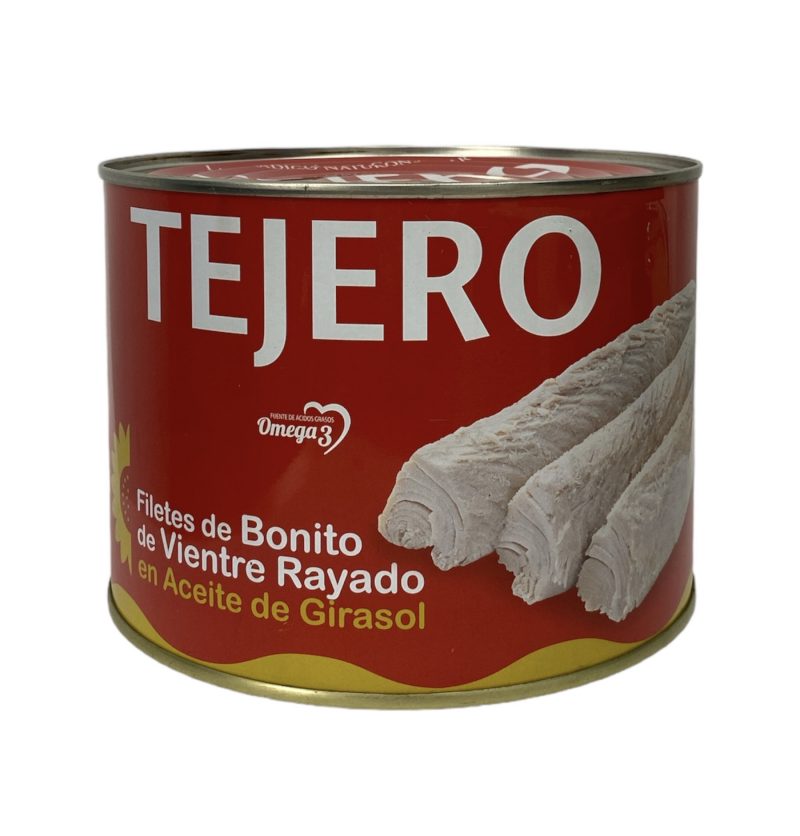 Filetes de Bonito de Vientre Rayado en aceite de Girasol TEJERO RO.1800
