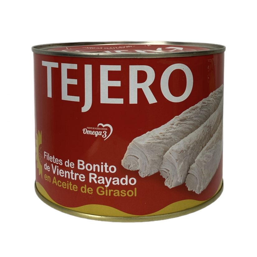 TEJERO Stipe-Belly Bonito Fillets in Sunflower Oil RO.1800