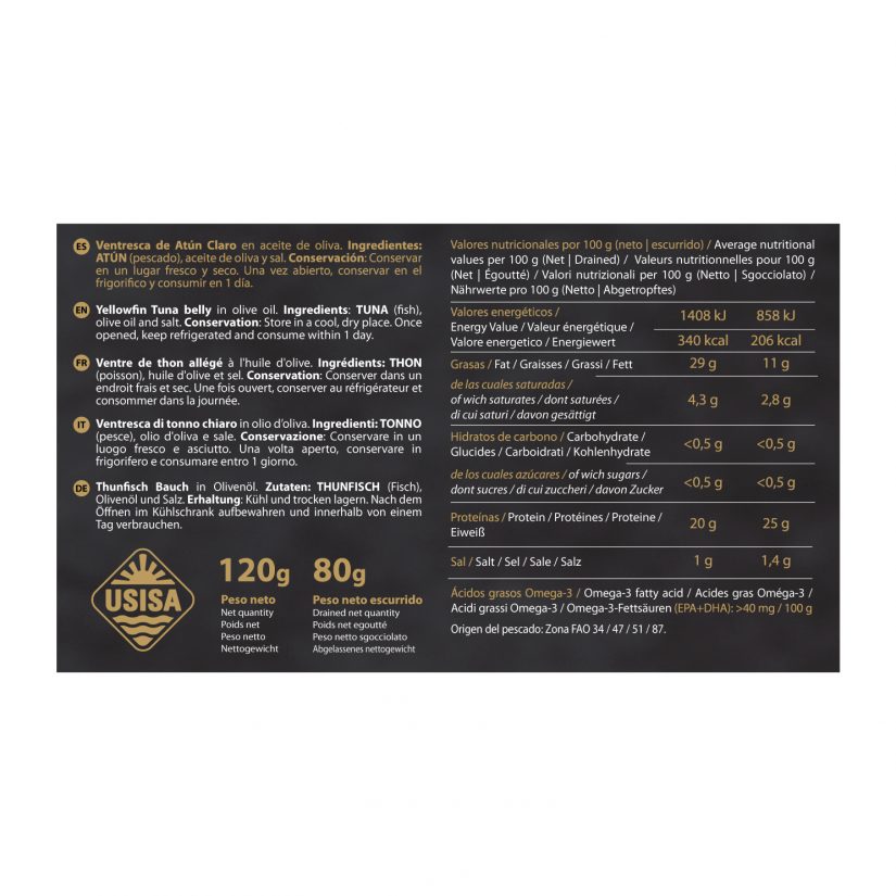 USISA - Light Tuna Belly Fillets 80g. - Image 5