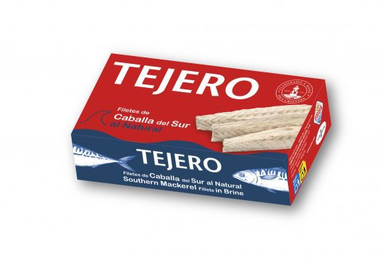 Filetes de Caballa del Sur al natural TEJERO 80gr