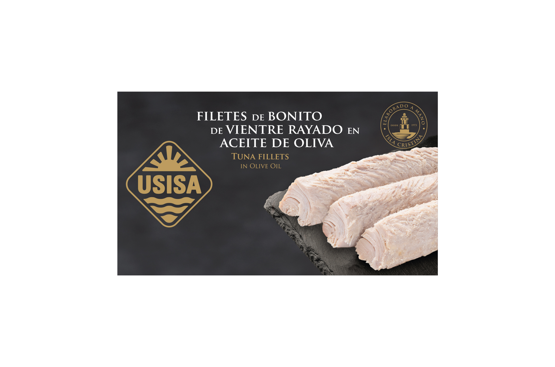 Filetes de Bonito de Vientre Rayado en Aceite de Oliva USISA 80gr Filetes de Bonito de Vientre Rayado en Aceite de Oliva USISA 80gr - Imagen 3