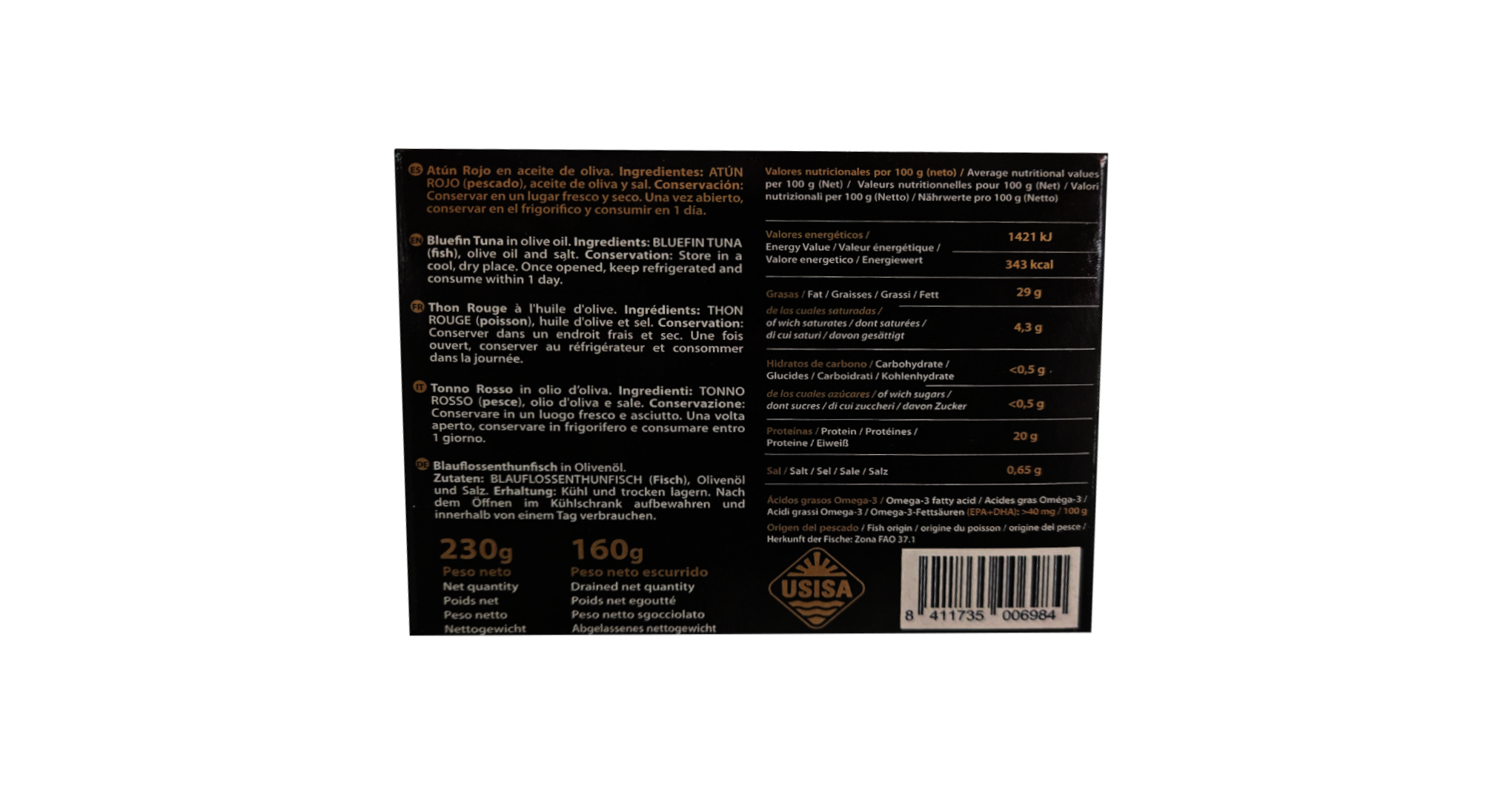 Morrillo de Atún Rojo USISA Morrillo de Atún Rojo USISA - Imagen 3