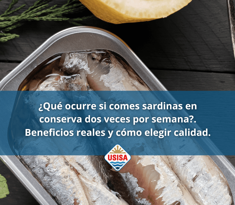 2 latas de sardinas por semana