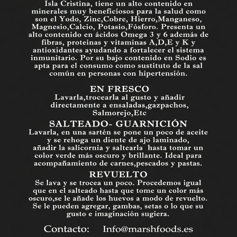 Salicornia ecológica (Espárrago de mar). - Imagen 2