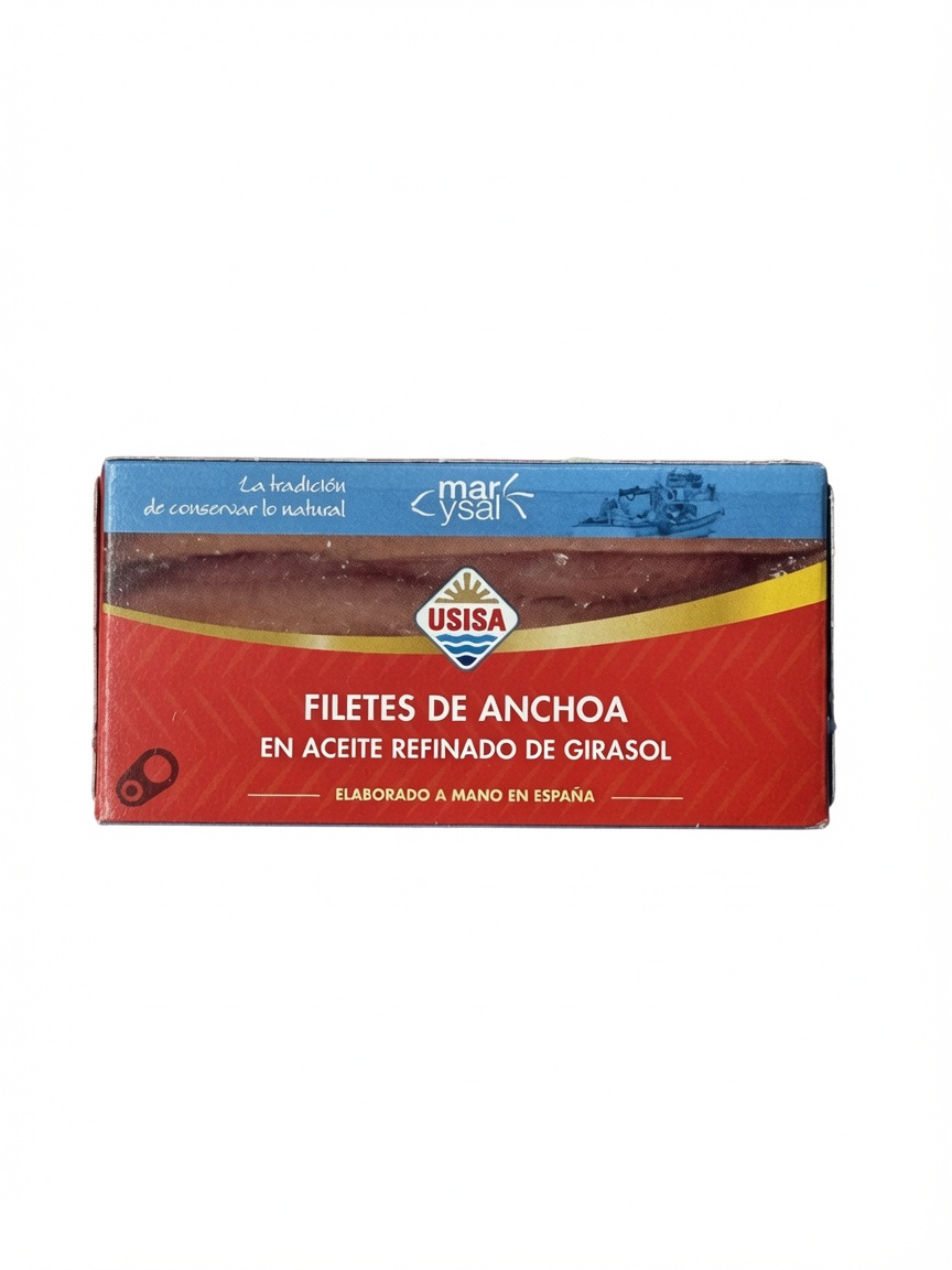 Anchoas del Cantábrico Mar y Sal en aceite de girasol. Anchoas del Cantábrico Mar y Sal en aceite de girasol.