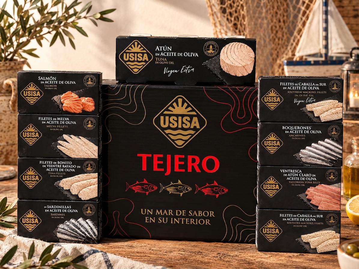Estuche Premium USISA – 9 latas de conservas de pescado Estuche Premium USISA – 9 latas de conservas de pescado